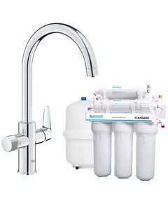 Комплект змішувача для кухні Grohe Blue Pure StartCurve з фільтром зворотного осмосу Ecosoft Standard (MO55030592), фото  | SNABZHENIE.com.ua