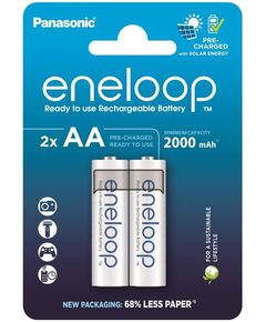 Акумулятор Panasonic Eneloop NI-MH  AA 2000 мАг, 2 шт., фото  | SNABZHENIE.com.ua