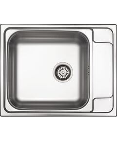 Мийка кухонна Deante Soul, нерж.сталь, прямокут., з крилом, 630x500x165мм, чаша - 1, врізна, нерж, фото  | SNABZHENIE.com.ua