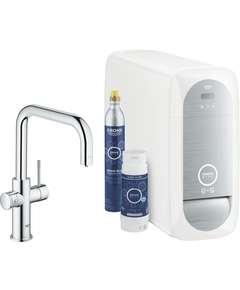 Змішувач для кухні Grohe Blue Home, довж.виливу - 223мм,  поворотний, 1 важіль + сенсор, хром, фото  | SNABZHENIE.com.ua