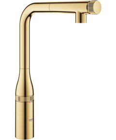 Змішувач для кухні Grohe Essence Smart Control, довж.виливу - 199мм, поворотний/витяжний, вентиль/кнопка, прохолодний схід сонця, фото  | SNABZHENIE.com.ua