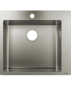 Мийка кухонна Hansgrohe Combi S71, нерж.сталь, прямокутник, без крила, 500x550x190мм, чаша - 1, врізна, нерж, фото  | SNABZHENIE.com.ua