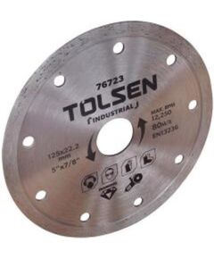 Tolsen Диск алмазний, для кахелю, 125х22.23мм, фото  | SNABZHENIE.com.ua