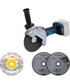 Bosch Шліфмашина кутова акумуляторна GWS 182P 125 мм 18В 2800-9000об&middot;хв без АКБ та ЗП 1,7кг, фото  | SNABZHENIE.com.ua