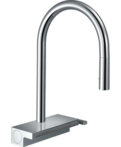 Змішувач для кухні Hansgrohe Aquno Select M81, довж.виливу - 220мм, поворотний, витяжний, 1 важіль, хром, фото  | SNABZHENIE.com.ua