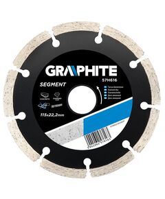 Алмазний сегментний диск 115x22.2 мм GRAPHITE 57H616, фото  | SNABZHENIE.com.ua
