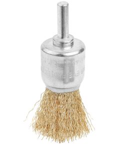 Tolsen Щітка чашкова Профі, торцева, рифлений дріт 0.3мм, 24мм, з хвостовиком 6.35мм(1/4"), фото  | SNABZHENIE.com.ua