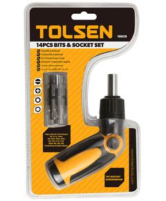 Tolsen Біти, набір 4шт, 1/4", бітотримач, SL,PH,TX,HX, CrV, фото  | SNABZHENIE.com.ua