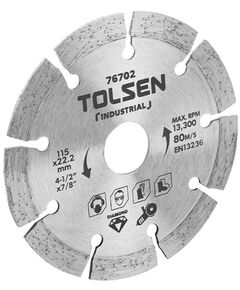 Tolsen Диск алмазний, сегментний, 230х22.2мм, фото  | SNABZHENIE.com.ua