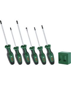 Bosch Викрутка набір 6шт, SL 4 мм, PH2х125 мм, PZ1х100 мм, PZ2х125 мм, Т20х100, Т25х100, фото  | SNABZHENIE.com.ua