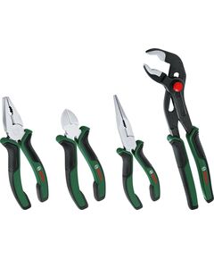 Bosch Плоскогубці набір 4 шт, комбіновані, подовжені, бокорізи, ключ для водяного насосу, фото  | SNABZHENIE.com.ua