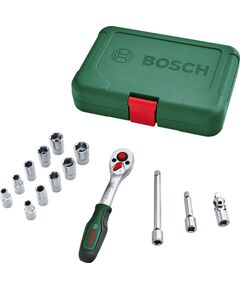 Bosch Набір інструментів, торцевих головок, 14шт, 1/4", кейс, фото  | SNABZHENIE.com.ua