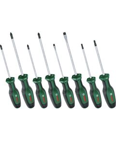 Bosch Викрутка набір 8шт, SL 4, 6.5 мм, PH1х100 мм, PH2х125 мм, PZ1х100 мм, PZ2х125 мм, Т20х100, Т25х100, фото  | SNABZHENIE.com.ua