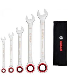 Bosch Ключі комбіновані, набір 5шт, 8,10,13,17,19мм, фото  | SNABZHENIE.com.ua