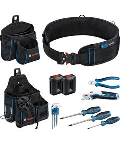 Bosch Комплект сумок та ручного інструмента, GWT2, GWT4 + 9 предметів, фото  | SNABZHENIE.com.ua