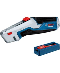 Bosch Ніж складаний, трапецієвидне лезо, пластиковий корпус, 253 мм, набір лез 13шт, фото  | SNABZHENIE.com.ua