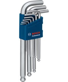 Bosch Ключі шестигранні, набір 9шт, кулястий наконечник, фото  | SNABZHENIE.com.ua