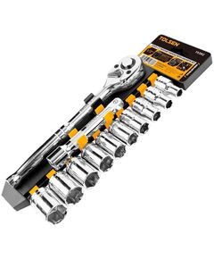 Tolsen Набір інструментів, набір торцевих головок 1/2", 12шт, CrV, фото  | SNABZHENIE.com.ua