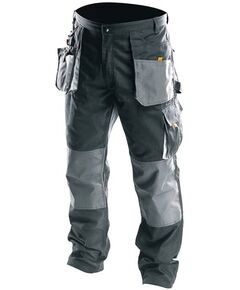 Tolsen Штани робочі, посилена тканина, щільність 260 г/м2, посилений шов, XXL(56), чорно-сірий, фото  | SNABZHENIE.com.ua