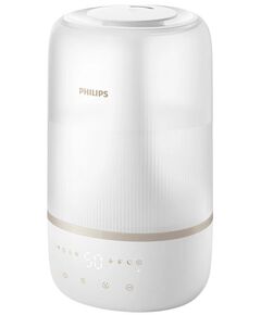 Зволожувач повітря Philips традиційне зволоження Series 1001, 41м2, 3л, 275мл/г, електр. кер-ння, режим сну, нічник, білий, фото  | SNABZHENIE.com.ua