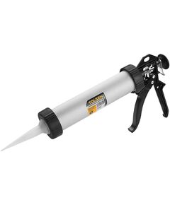 Tolsen Пістолет для герметика Профі, 375мл, корпус алюмінієвий, робоча частина 375мм, алюмінієве руків&rsquo;я, фото  | SNABZHENIE.com.ua