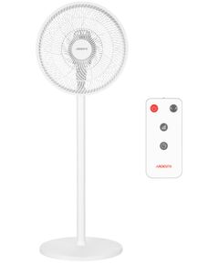 Вентилятор ARDESTO FN-B1140R підлоговий, 40см, 55Вт, ел. кер-ня, дисплей, таймер, пульт ДК, опора кругла, білий, фото  | SNABZHENIE.com.ua