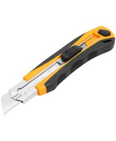 Tolsen Ніж будівельний сегментований Профі, 25мм, корпус з ABS-пластику та термопластикової гуми, 200мм, фото  | SNABZHENIE.com.ua