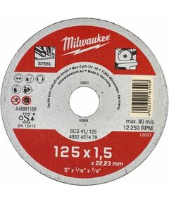 Отрезной диск MILWAUKEE SCS 41/125x1,5 мм, фото  | SNABZHENIE.com.ua