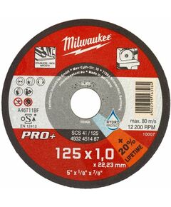 Отрезной диск SCS 41/125х1 PRO+ MILWAUKEE 4932451487 для металла, фото  | SNABZHENIE.com.ua