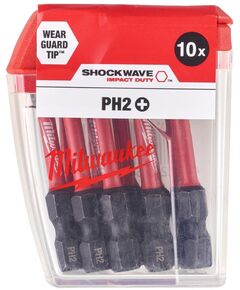 Насадка Milwaukee SHOCKWAVE PH2 50мм (10 шт) 4932430855, фото  | SNABZHENIE.com.ua