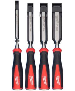 Набор плоских стамесок MILWAUKEE, 4 шт. (6-25 мм), фото  | SNABZHENIE.com.ua