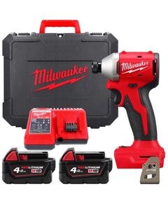 Акумуляторний ударний шуруповерт M18 BLIDRC-402C, 190 Нм, MILWAUKEE, фото  | SNABZHENIE.com.ua