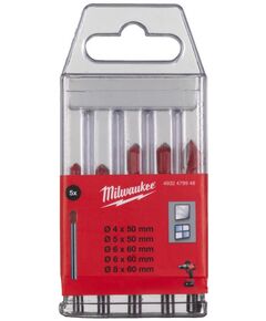 Набір свердел GENII для скла та плитки (5 шт.), фото  | SNABZHENIE.com.ua