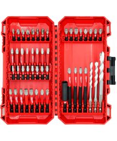 Набор бит Milwaukee SHOCKWAVE, 48 предметов, для профессионалов, фото  | SNABZHENIE.com.ua