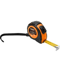 Рулетка рулонна сталева 5 м х 19 мм, автоблокування, дві кнопки стоп NEO, фото  | SNABZHENIE.com.ua