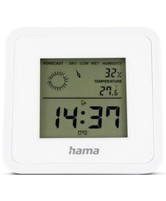 Термогігрометр Hama внутр. вимірювання, CR2032, темп-ра, вологість, білий, фото  | SNABZHENIE.com.ua