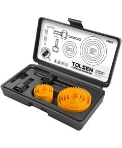 Tolsen Комплект коронок по дереву 11 предметів 19-64 мм, фото  | SNABZHENIE.com.ua