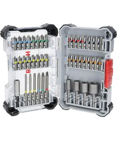 Bosch Біти Extra Hard Screwdriver Bit Set, набір 46шт, магнітний бітотримач, PH,PZ,T, SL, HEX, кейс, фото  | SNABZHENIE.com.ua