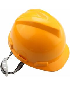 Tolsen Каска захисна, пластик поліпропілен РР, пряжка для регулювання, навушники, жовтий, фото  | SNABZHENIE.com.ua