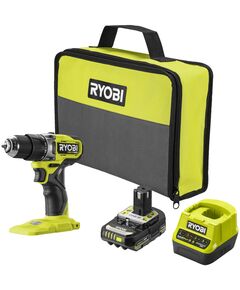 Ryobi Шурупокрут-дриль акумуляторний ONE+ HP RPD18C1-1C20G 18В 1х2А·год ЗП 60Нм 450·1700об·хв 0.95кг сумка, фото  | SNABZHENIE.com.ua