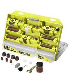 Ryobi Комплект приладдя RAR800K-120 1/8" для міні дриля гравера реноватора 120шт кейс, фото  | SNABZHENIE.com.ua