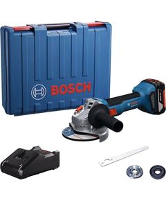 Шліфмашина кутова акумуляторна Bosch GWS 18V-8 125мм 18В 1x4А&middot;год 0-11000об&middot;хв 1.6кг кейс ЗП  GAL 18V-40Шліфмашина кутова акумуляторна GWS 18V-8 125мм 18В 1x4А&middot;год 0-11000об&middot;хв 1.6кг кейс ЗП GAL 18V-40, фото  | SNABZHENIE.com.ua