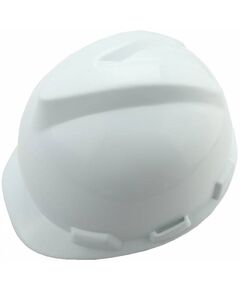 Каска захисна Tolsen, пластик поліпропілен РР, пряжка для регулювання, навушники, білий, фото  | SNABZHENIE.com.ua