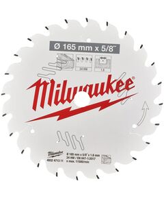 Пильний диск 165x15.87x1.6 для циркулярної пилки, 24 зуба, фото  | SNABZHENIE.com.ua