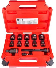 Набір головок MILWAUKEE ShW 1/2, 10-24 мм, 13 шт., фото  | SNABZHENIE.com.ua
