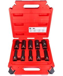 Набор ударных головок 1/2 удлиненных (10-24 мм) - 10 шт. MILWAUKEE, фото  | SNABZHENIE.com.ua