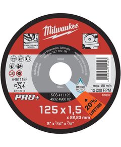 Тонкий відрізний диск по металу Pro+ SCS41 125x1.5 мм, фото  | SNABZHENIE.com.ua