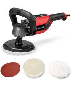 Полірувальна машина Einhell CC-PO 1100/150 CE, 1100 Вт, 150 мм, 500-3500 об/хв, підтримка обертів, 2.11 кг, фото  | SNABZHENIE.com.ua