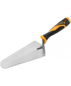 Кельма Tolsen трикутна, 1.4мм, 200мм, резинове руків'я, метал, фото  | SNABZHENIE.com.ua