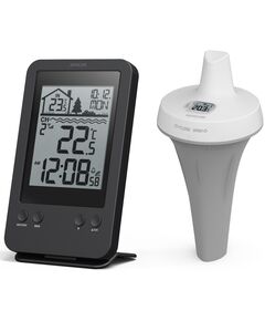 Метеостанція для басейну Sencor, внутр/зовн вимірювання, AAx2+AAx2, темп-ра, чорний, фото  | SNABZHENIE.com.ua